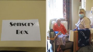 Grimsby care home Residents enjoy sensory sessions